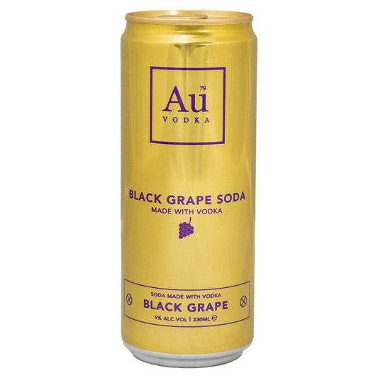 AU Vodka - Black Grape Soda (330ml - ABV 5%)